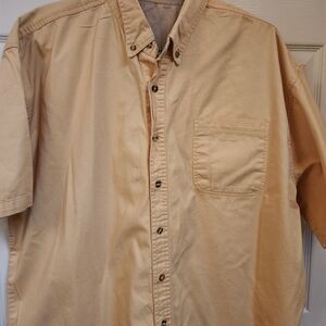 Men's Yellow Short Sleeve Shirt